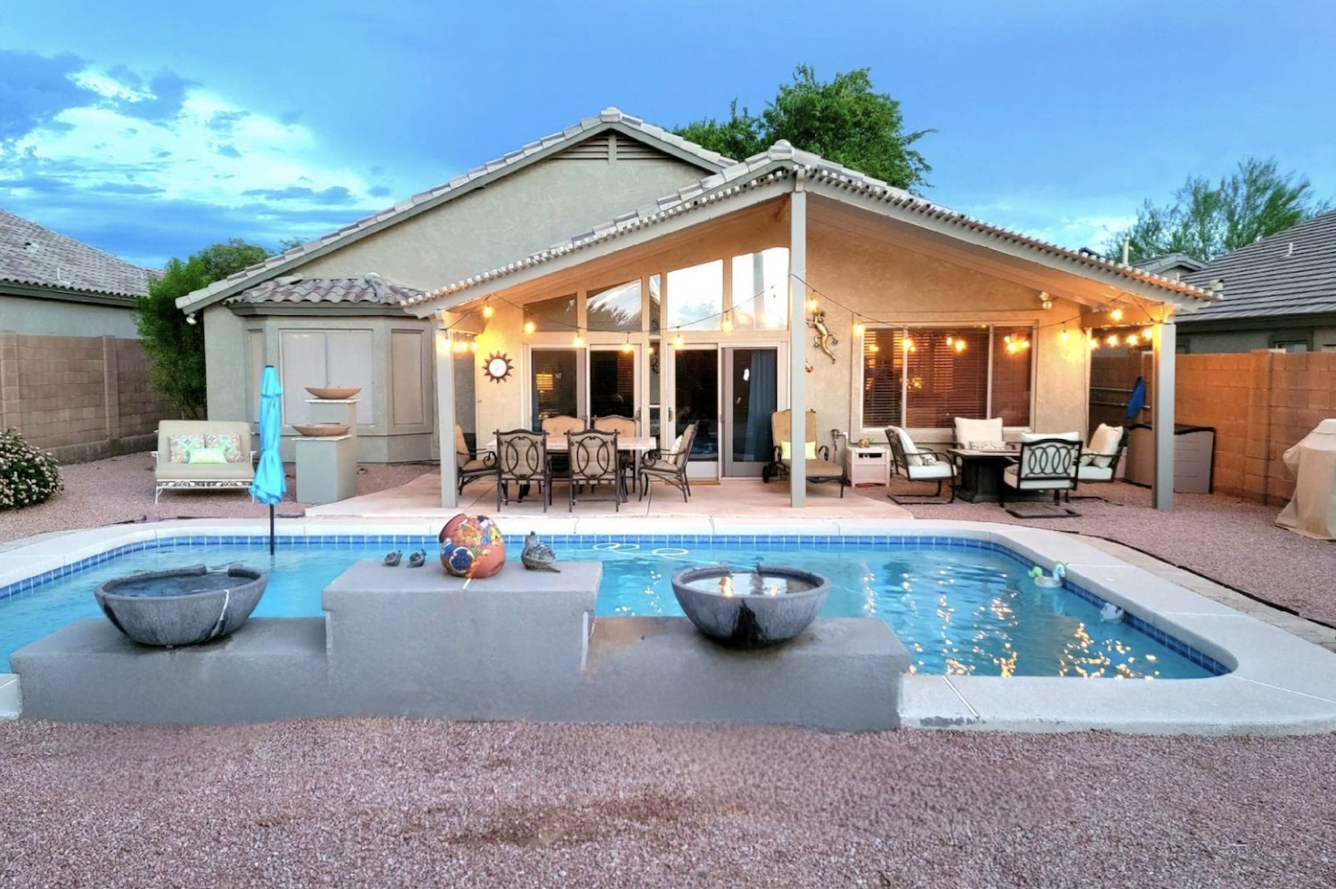 Mission-style Mesa Airbnb home with pool